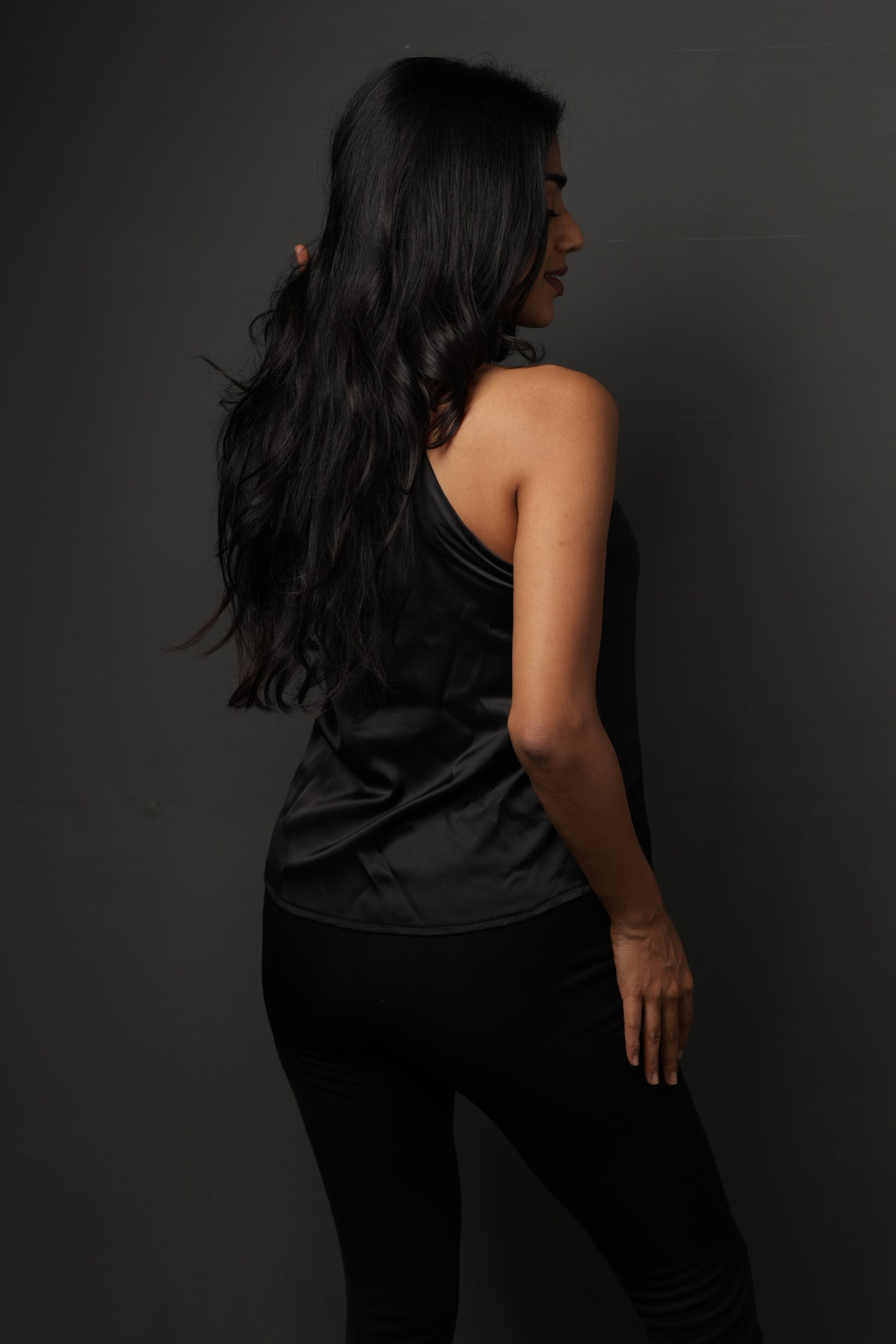 Aurora Halter top - Sapphire Black