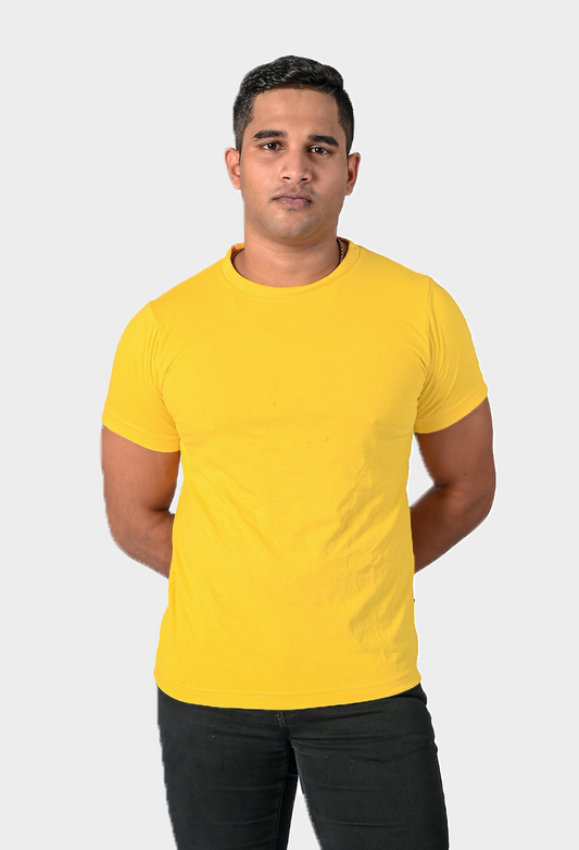 Effortless Men's Tshirt - Custard Yellow