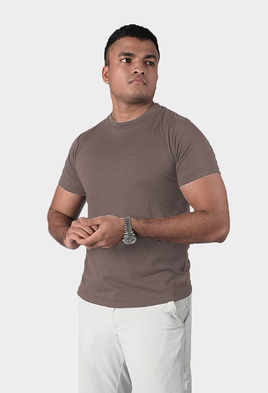 Effortless Men's Tshirt - Mud Brown