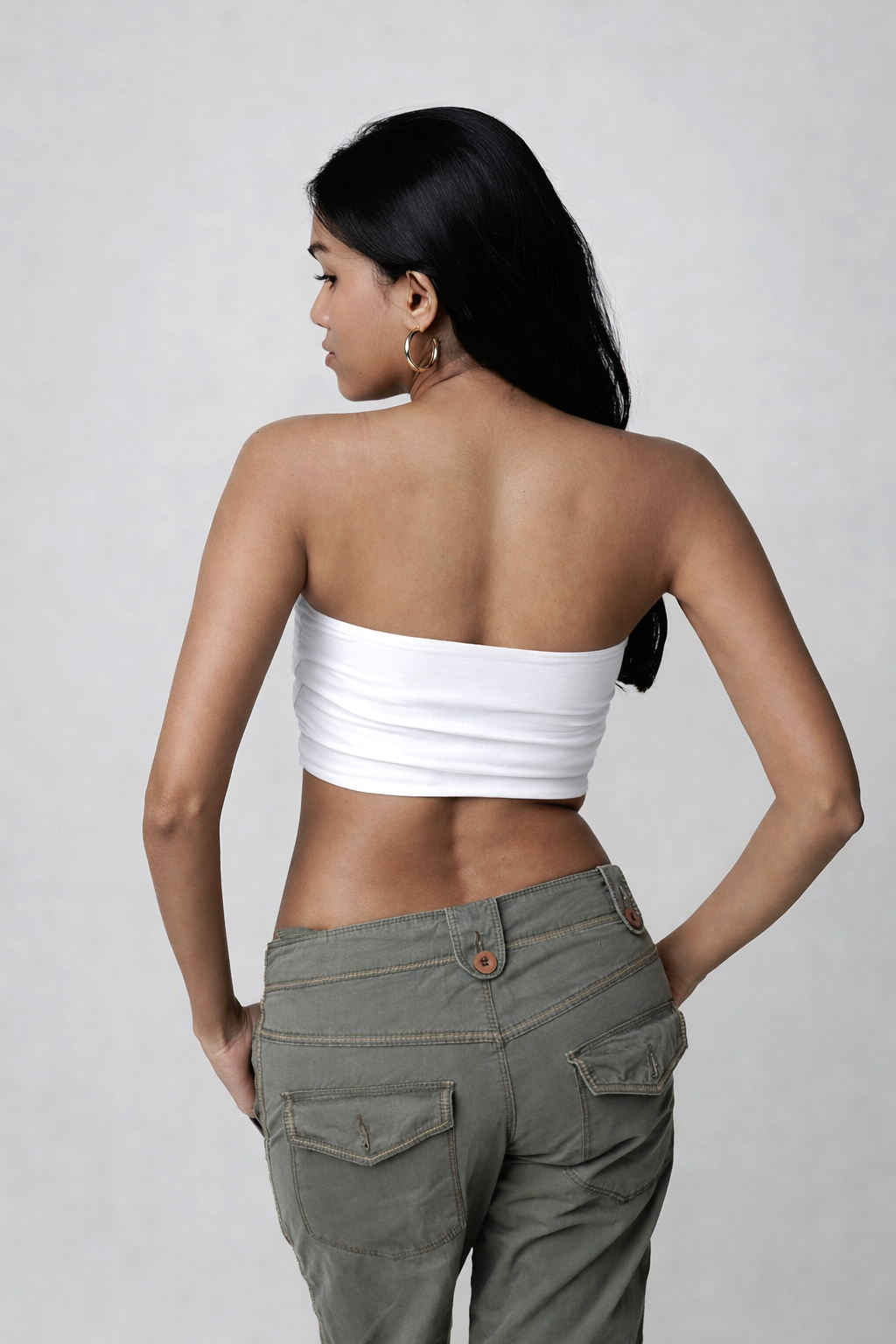 Stretch-Fit Tube Tops - Snowfall White
