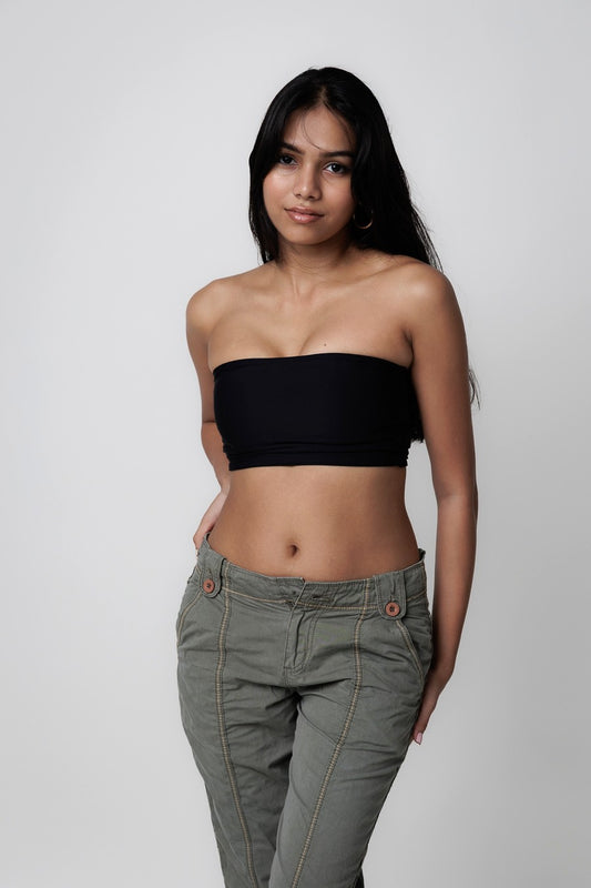 Stretch-Fit Tube Tops - Classic Black