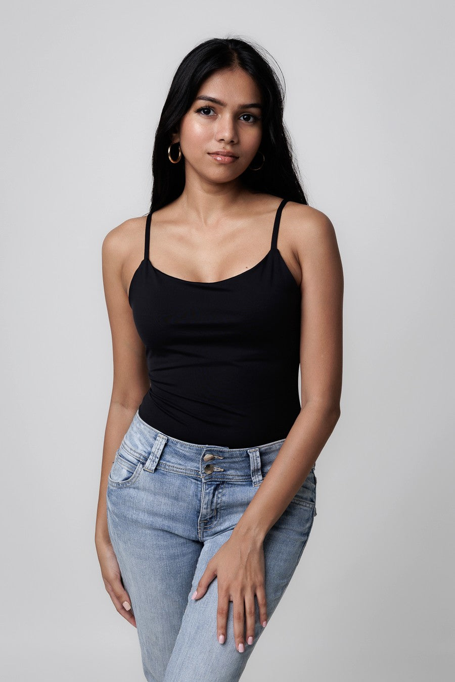 Spaghetti Bodysuit - Classic Black
