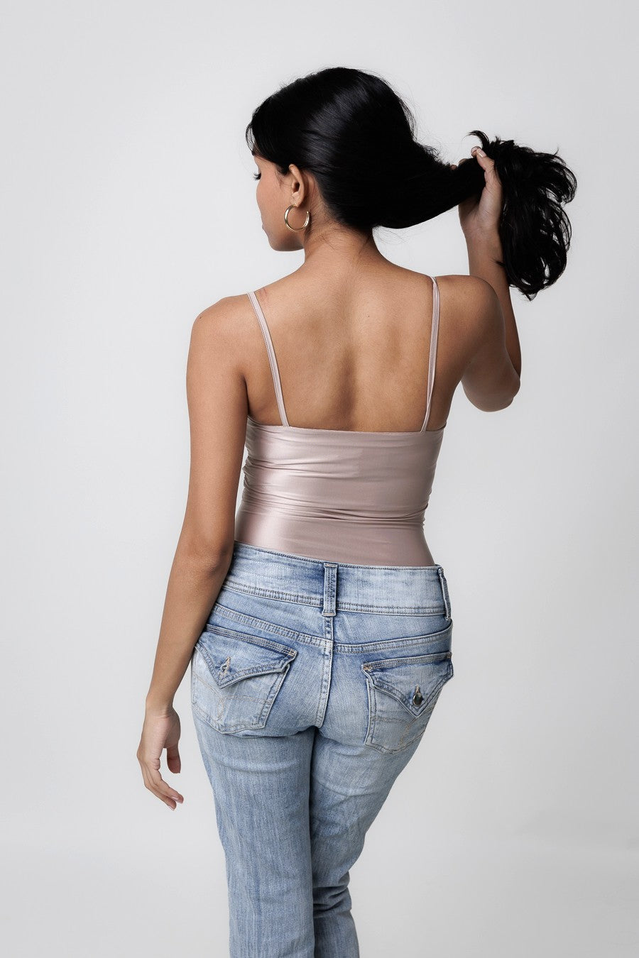 Spaghetti Bodysuit - Blush Nude