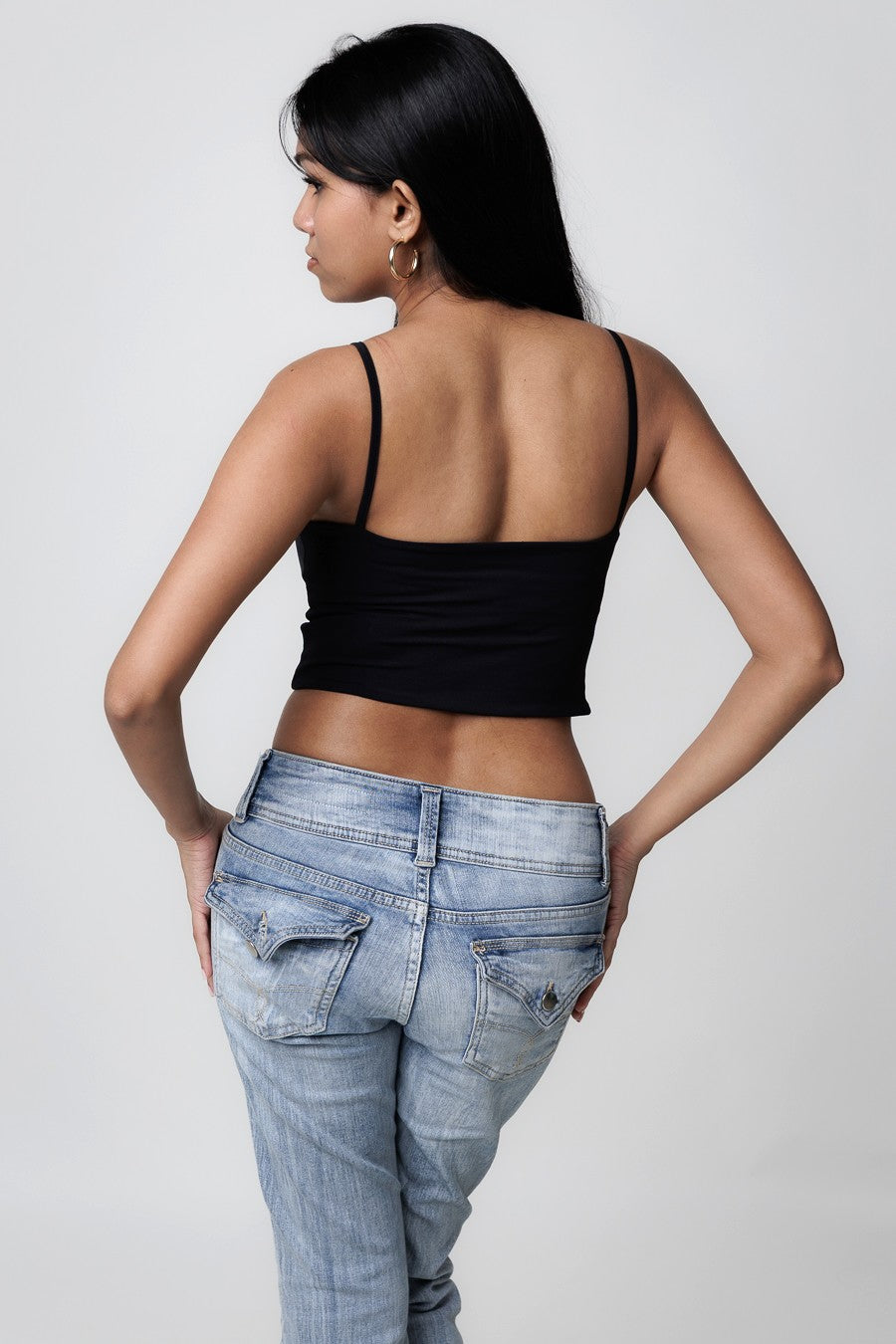 Stretch-Fit Cami Tops - Classic Black