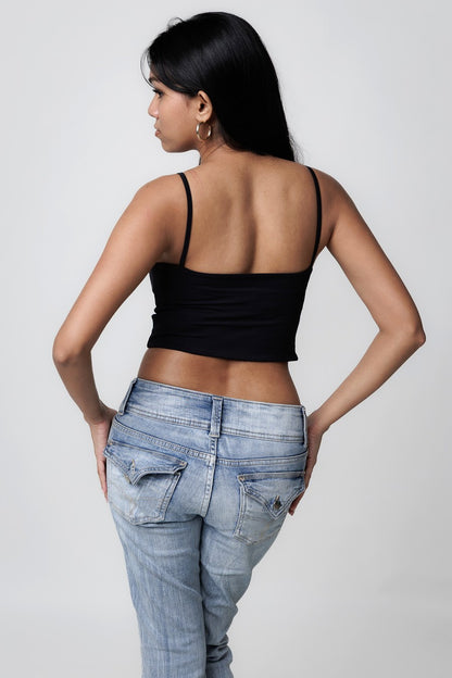 Stretch-Fit Cami Tops - Classic Black